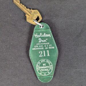 Vintage Holiday Inn Anchorage 4th Ave & C St Room 211 Plastic Key Fob Hotel Item