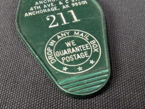 Vintage Holiday Inn Anchorage 4th Ave & C St Room 211 Plastic Key Fob Hotel Item