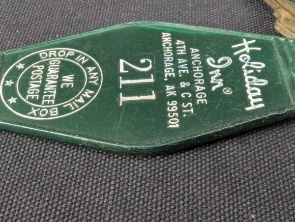 Vintage Holiday Inn Anchorage 4th Ave & C St Room 211 Plastic Key Fob Hotel Item