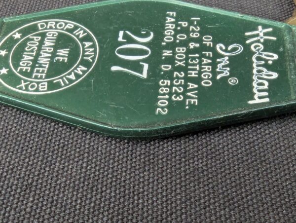 Vintage Holiday Inn Hotel Room Key and Plastic Fob Fargo North Dakota Mid-Cen...
