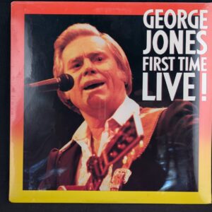 George Jones First Time Live! Epic 1985 Vinyl Record LP
