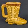 Vintage 1981 Universal Studios Ceramic Souvenir Mug Yellow Brown Collectible