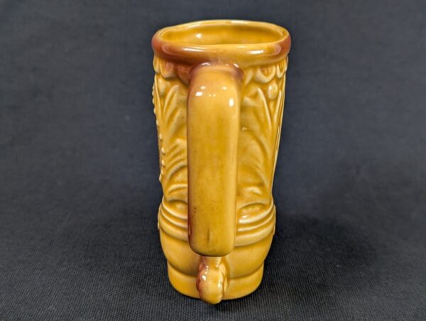 Vintage 1981 Universal Studios Ceramic Souvenir Mug Yellow Brown Collectible
