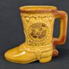 Vintage 1981 Universal Studios Ceramic Souvenir Mug Yellow Brown Collectible