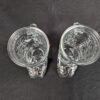 PAIR of Vintage Cowboy Boot Shaped Glass Mugs 6” Barware Western Design Mexico