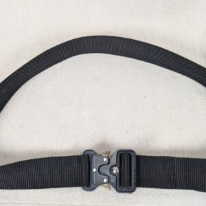 Tactical Nylon Web Belt with Black Quick-Release Buckle Adjustable 42 Inch Le...