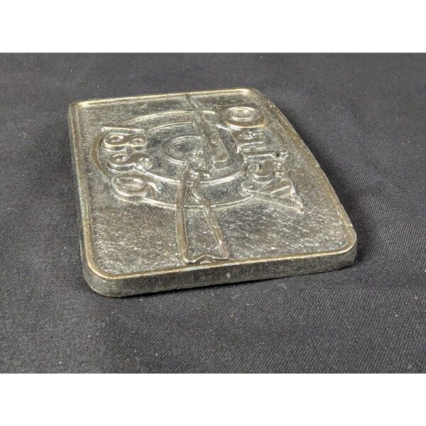 Vintage Daisy 1886 Brass Belt Buckle Manufactured by Astamar Boston Advertising