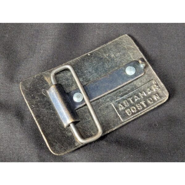 Vintage Daisy 1886 Brass Belt Buckle Manufactured by Astamar Boston Advertising