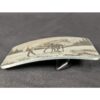 Vintage Perma-Tech Belt Buckle Appaloosa Mare and Foal Etched Aluminum 3.5 Inch