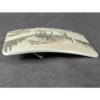 Vintage Perma-Tech Belt Buckle Appaloosa Mare and Foal Etched Aluminum 3.5 Inch
