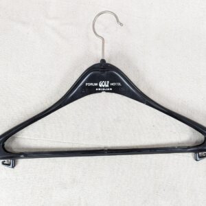 Vintage Max Hubner Plastic Clothes Hanger Forum Golf Hotel Abidjan Memorabilia