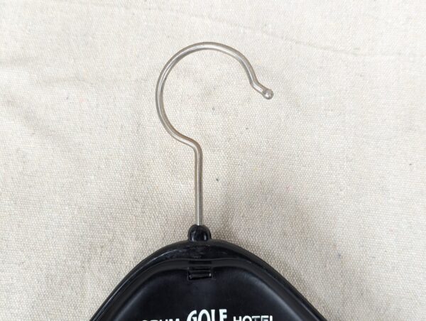 Vintage Max Hubner Plastic Clothes Hanger Forum Golf Hotel Abidjan Memorabilia
