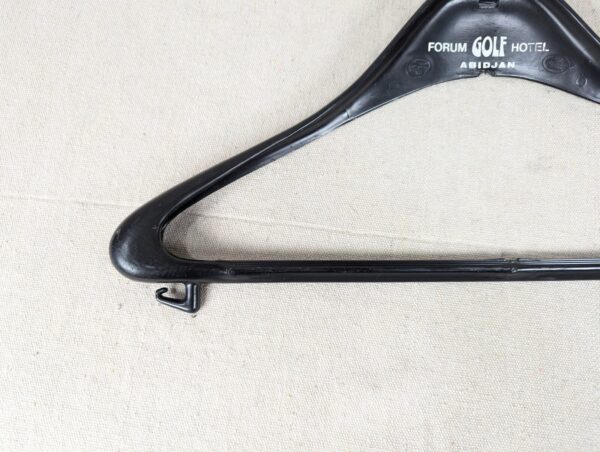 Vintage Max Hubner Plastic Clothes Hanger Forum Golf Hotel Abidjan Memorabilia