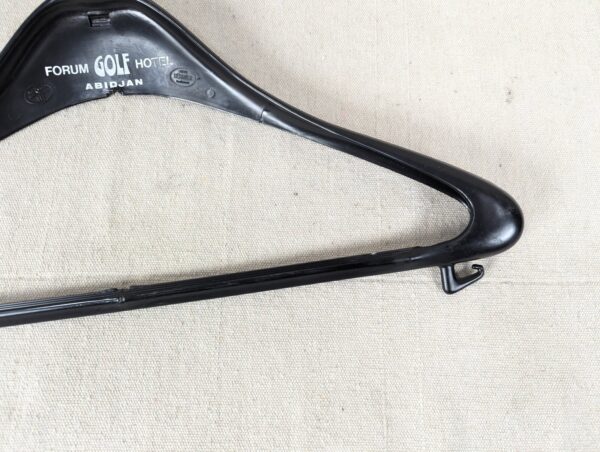 Vintage Max Hubner Plastic Clothes Hanger Forum Golf Hotel Abidjan Memorabilia
