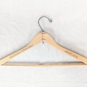 Philadelphia International Airport Motel Wooden Clothes Hanger Vintage Hotel ...