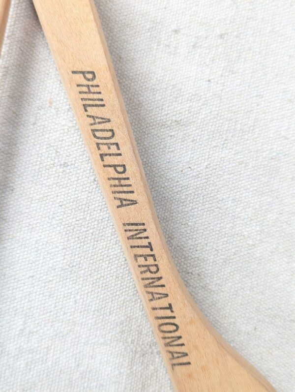 Philadelphia International Airport Motel Wooden Clothes Hanger Vintage Hotel ...