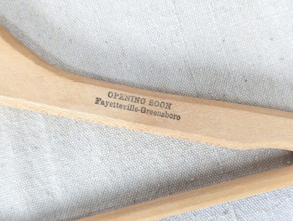 Vintage Wooden Clothes Hanger Golden Eagle Motor Inn Branded Hotel Collectible
