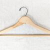 Vintage Wooden Clothes Hanger Golden Eagle Motor Inn Branded Hotel Collectible