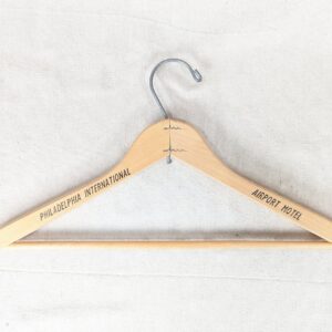 Philadelphia International Airport Motel Wooden Clothes Hanger Vintage Hotel ...