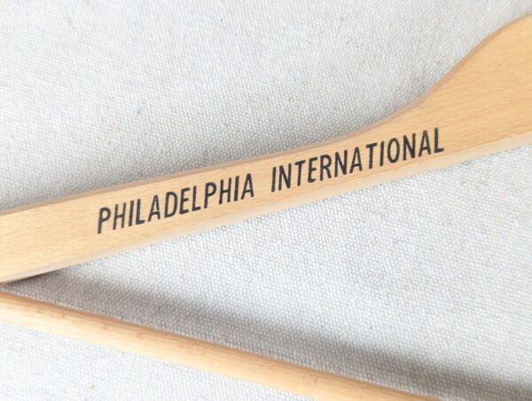 Philadelphia International Airport Motel Wooden Clothes Hanger Vintage Hotel ...