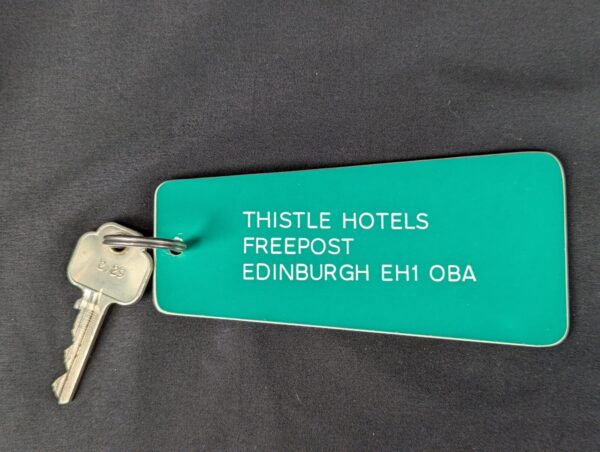Union Parkes Hotel Room Key and Fob Vintage Metal Key Tag Collectible Good