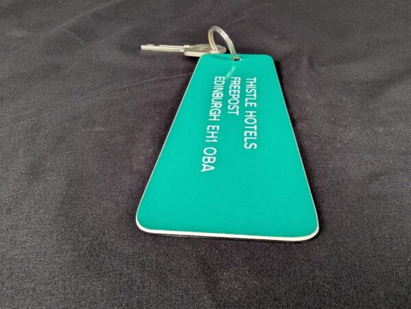 Union Parkes Hotel Room Key and Fob Vintage Metal Key Tag Collectible Good