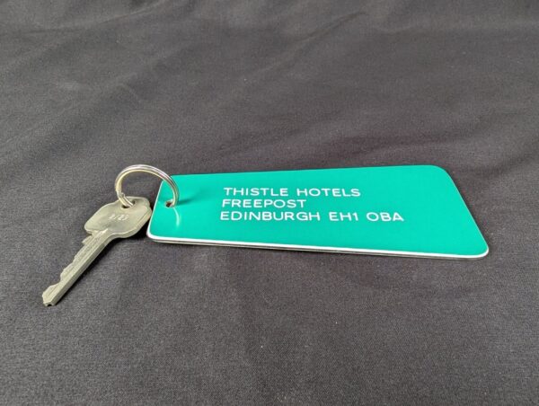 Union Parkes Hotel Room Key and Fob Vintage Metal Key Tag Collectible Good