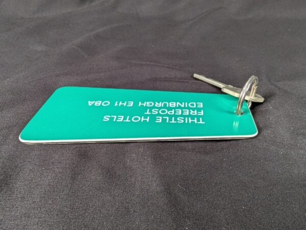 Union Parkes Hotel Room Key and Fob Vintage Metal Key Tag Collectible Good