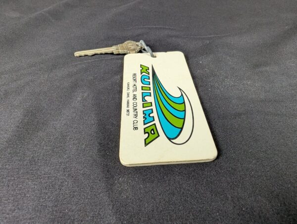 Vintage Kuilima Resort Hotel and Country Club Metal Room Key with Plastic Tag