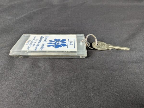 Hotel Sofitel Maeva Beach Room Key and Acrylic Keychain Vintage Travel Souvenir