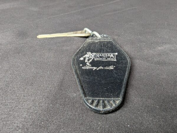 Vintage Ramada Inn Cleveland Ohio Hotel Room Key and Plastic Identification Fob