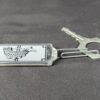 Vintage Winfield Hotel Seoul Korea Metal Key with Attached Plastic Luggage Tag