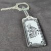 Vintage Winfield Hotel Seoul Korea Metal Key with Attached Plastic Luggage Tag