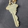 Vintage Taipei Hilton Hotel Room Key and Fob 1970s-1980s Acrylic Metal Keychain