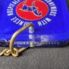 Vintage Taipei Hilton Hotel Room Key and Fob 1970s-1980s Acrylic Metal Keychain