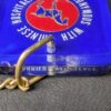 Vintage Taipei Hilton Hotel Room Key and Fob 1970s-1980s Acrylic Metal Keychain