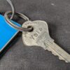 Vintage Cambridgeshire Hotel Bar Hill Room Key and Blue Eaton Identification Tag