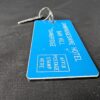 Vintage Cambridgeshire Hotel Bar Hill Room Key and Blue Eaton Identification Tag