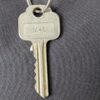 Vintage Caravel Hotel Athens Greece Room Key and Keychain Tag Metal and Plastic