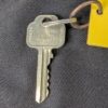 Vintage Caravel Hotel Athens Greece Room Key and Keychain Tag Metal and Plastic