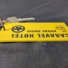 Vintage Caravel Hotel Athens Greece Room Key and Keychain Tag Metal and Plastic