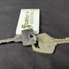 Vintage Frankfurt Intercontinental Hotel Room Key and Fob Metal Key Plastic Fob