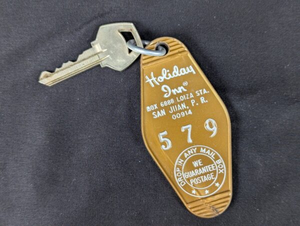 Vintage Holiday Inn San Juan Puerto Rico Hotel Room Key and Plastic Fob Colle...