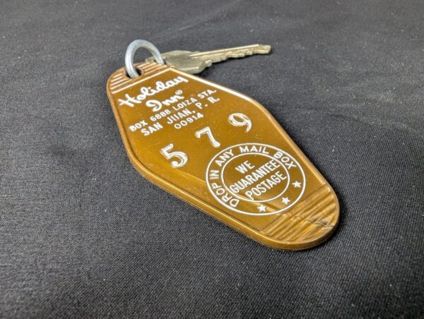 Vintage Holiday Inn San Juan Puerto Rico Hotel Room Key and Plastic Fob Colle...