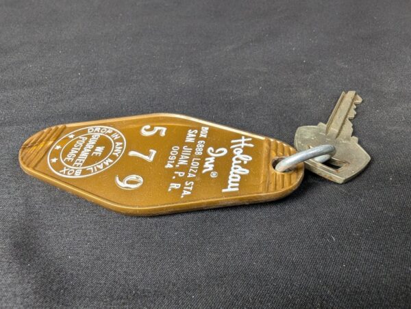 Vintage Holiday Inn San Juan Puerto Rico Hotel Room Key and Plastic Fob Colle...