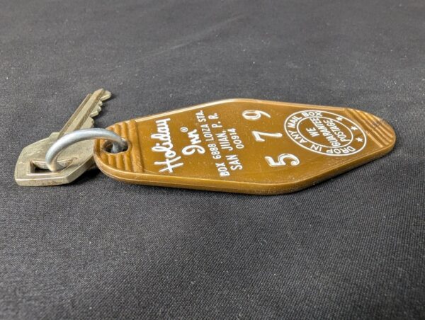 Vintage Holiday Inn San Juan Puerto Rico Hotel Room Key and Plastic Fob Colle...