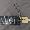 Hotel Room Key with Plastic Tag and Metal Key Attachment Vintage Collectible