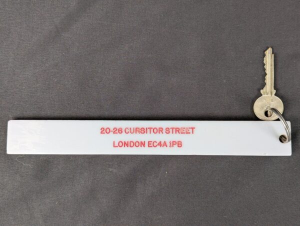 Vintage Centre Hotels London Hotel Room Key and Yale Metal Fob Accessory Good