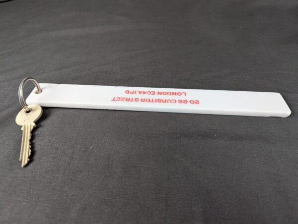 Vintage Centre Hotels London Hotel Room Key and Yale Metal Fob Accessory Good