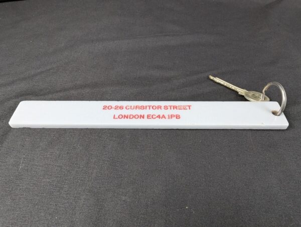 Vintage Centre Hotels London Hotel Room Key and Yale Metal Fob Accessory Good